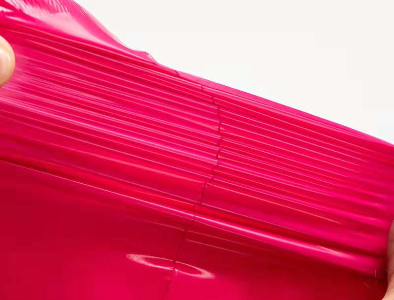 下花园玫红色快递袋-05